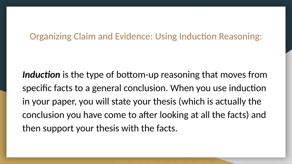 Claim and Evidence Workshop Lyn’Nazia Davis, - slide 15 of 30