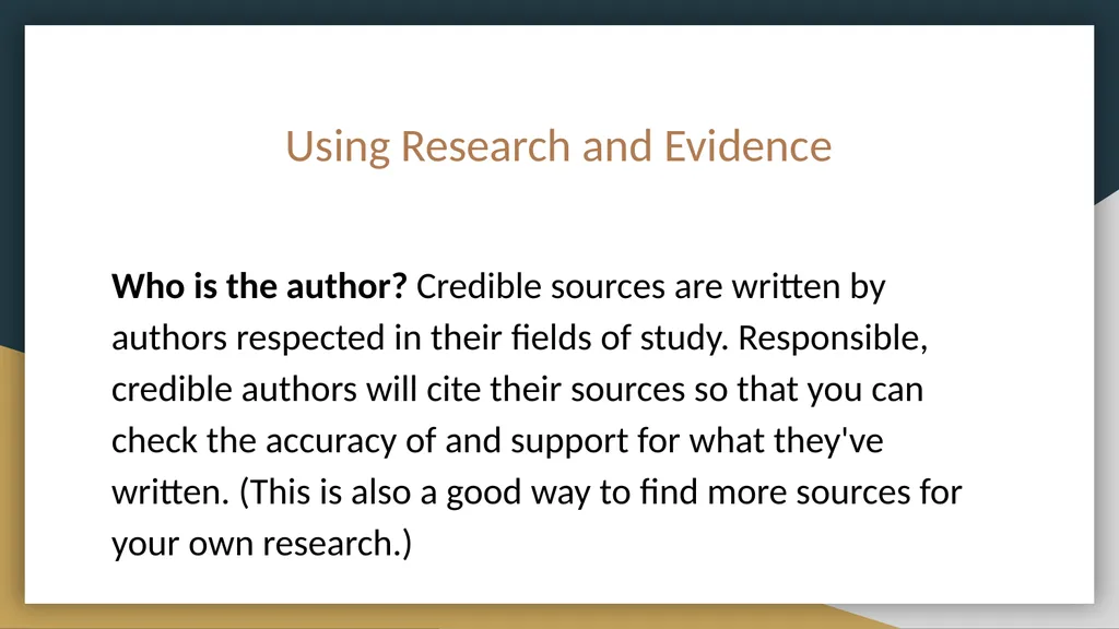 Claim and Evidence Workshop Lyn’Nazia Davis, - slide 20 of 30