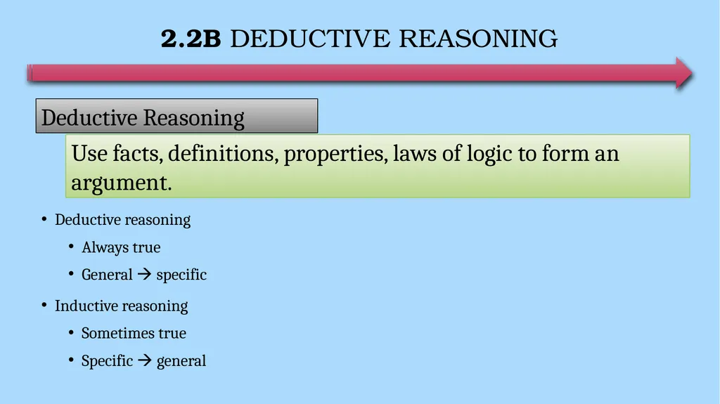 Reasoning and Proofs Geometry Chapter 2 This - slide 23 of 54
