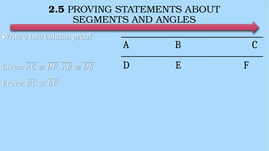 Reasoning and Proofs Geometry Chapter 2 This - slide 46 of 54