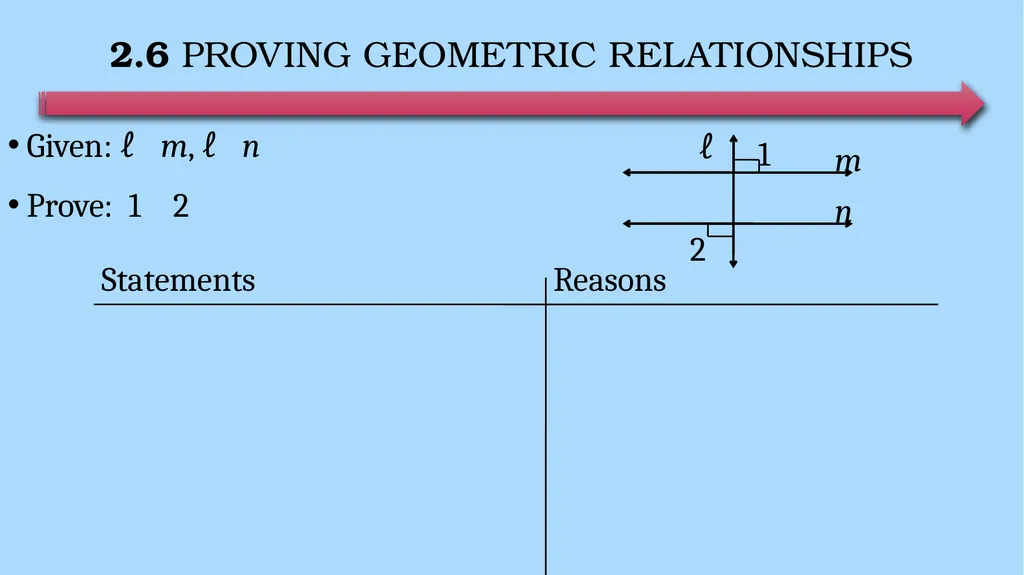 Reasoning and Proofs Geometry Chapter 2 This - slide 52 of 54