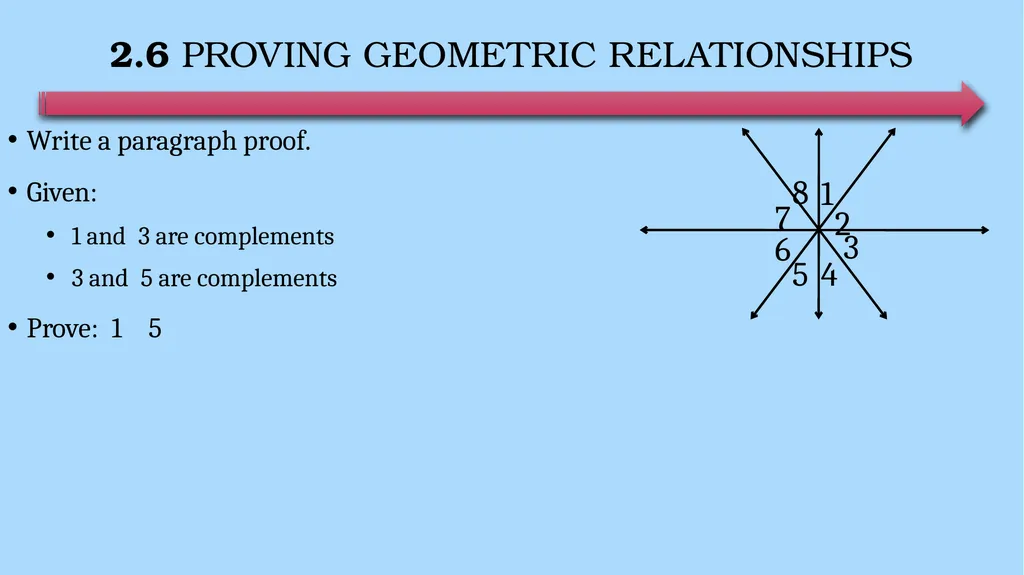 Reasoning and Proofs Geometry Chapter 2 This - slide 53 of 54