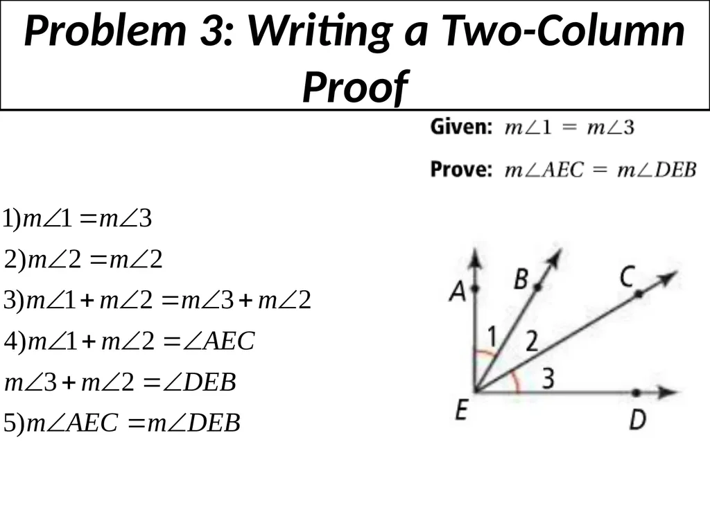 2-5 Reasoning in Algebra and Geometry Properties - slide 12 of 13