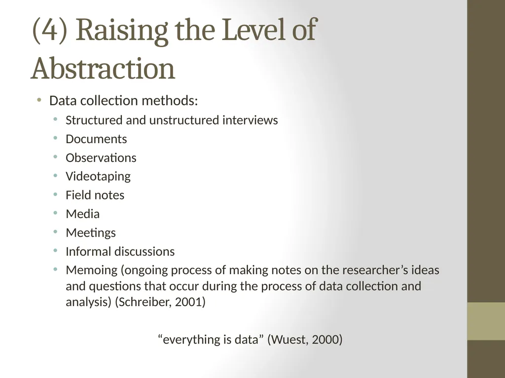 Qualitative Research Approaches Training course in - slide 39 of 80