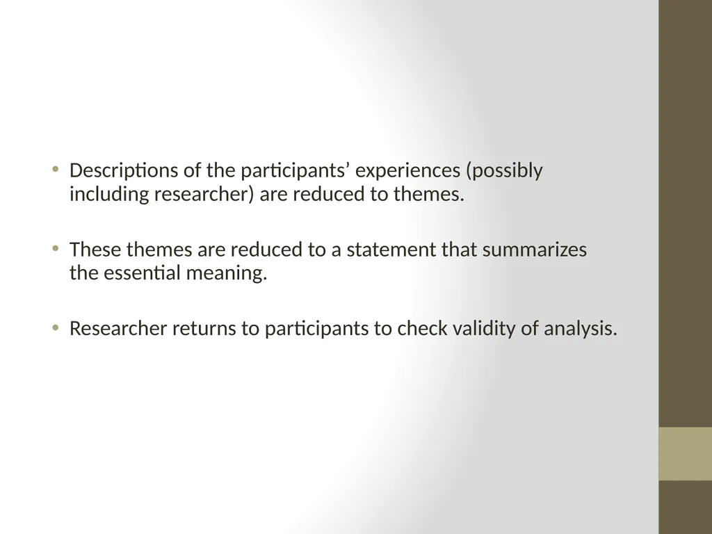 Qualitative Research Approaches Training course in - slide 23 of 80