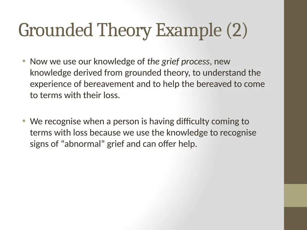 Qualitative Research Approaches Training course in - slide 45 of 80