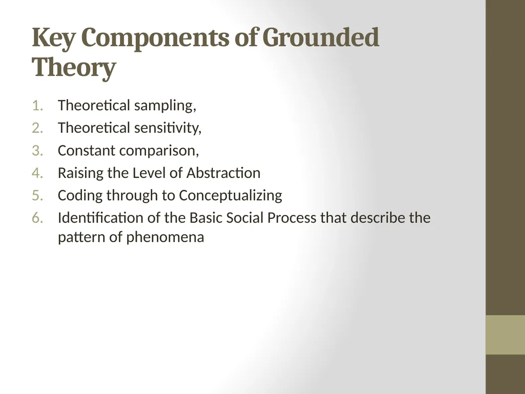 Qualitative Research Approaches Training course in - slide 33 of 80