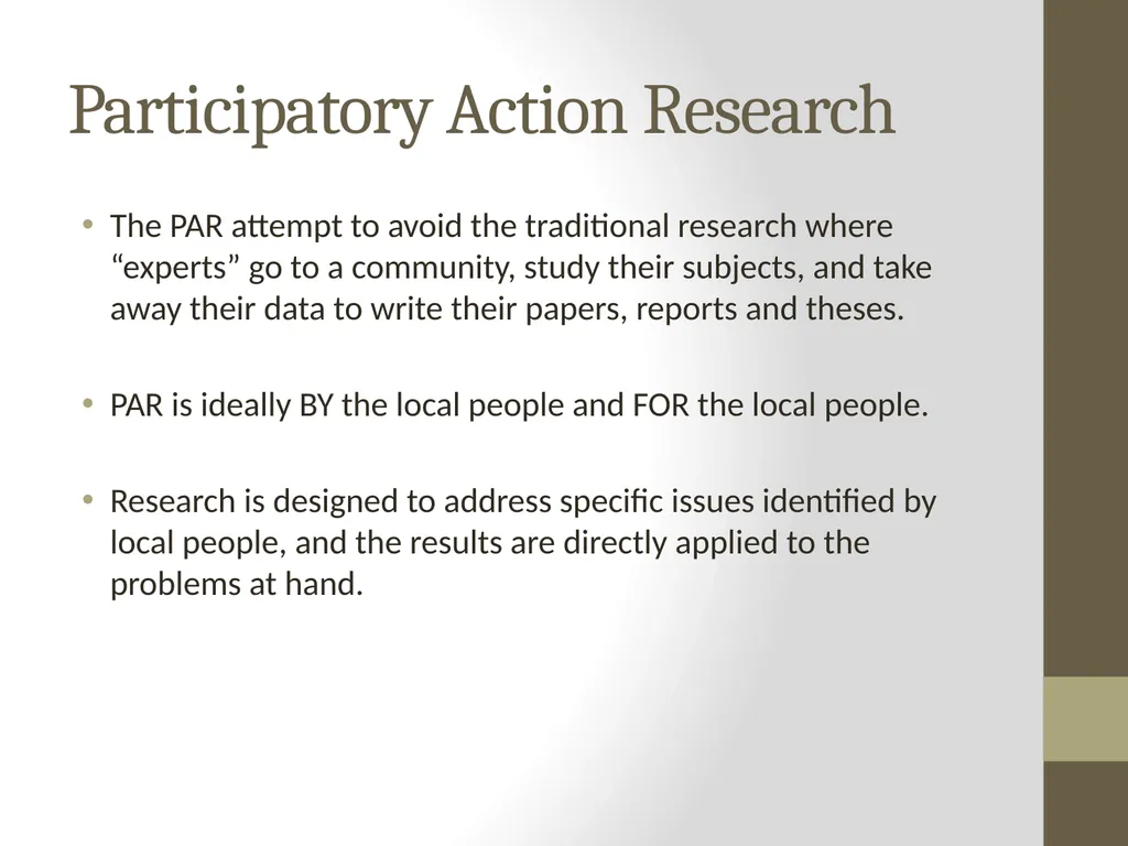 Qualitative Research Approaches Training course in - slide 72 of 80