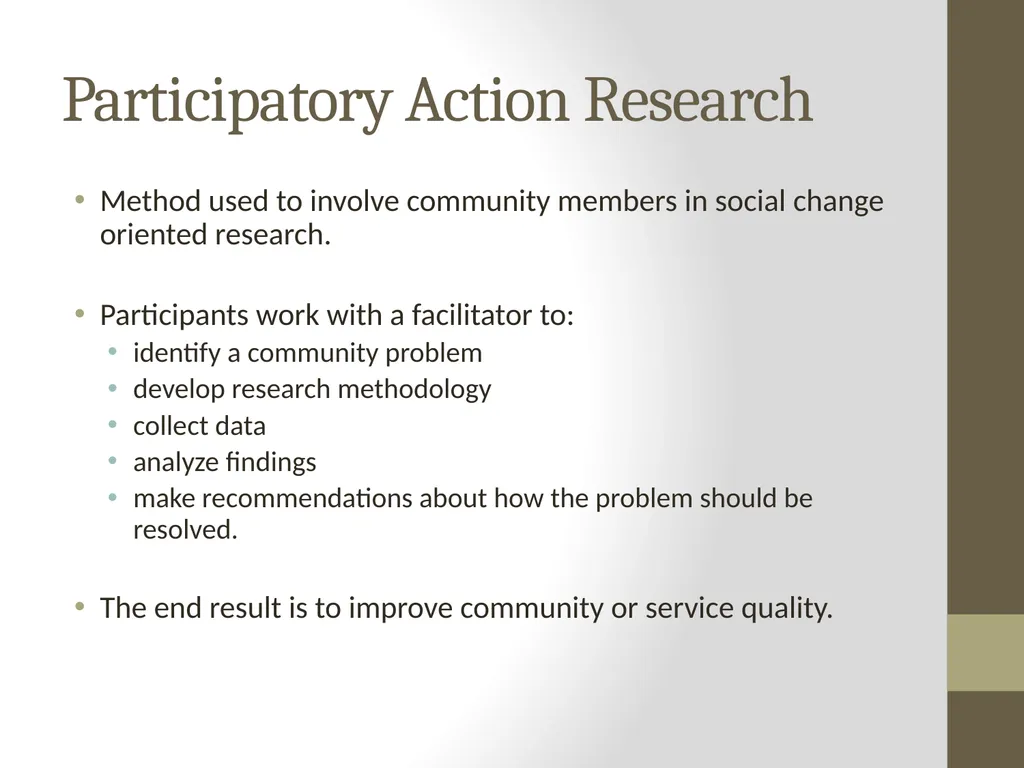 Qualitative Research Approaches Training course in - slide 73 of 80