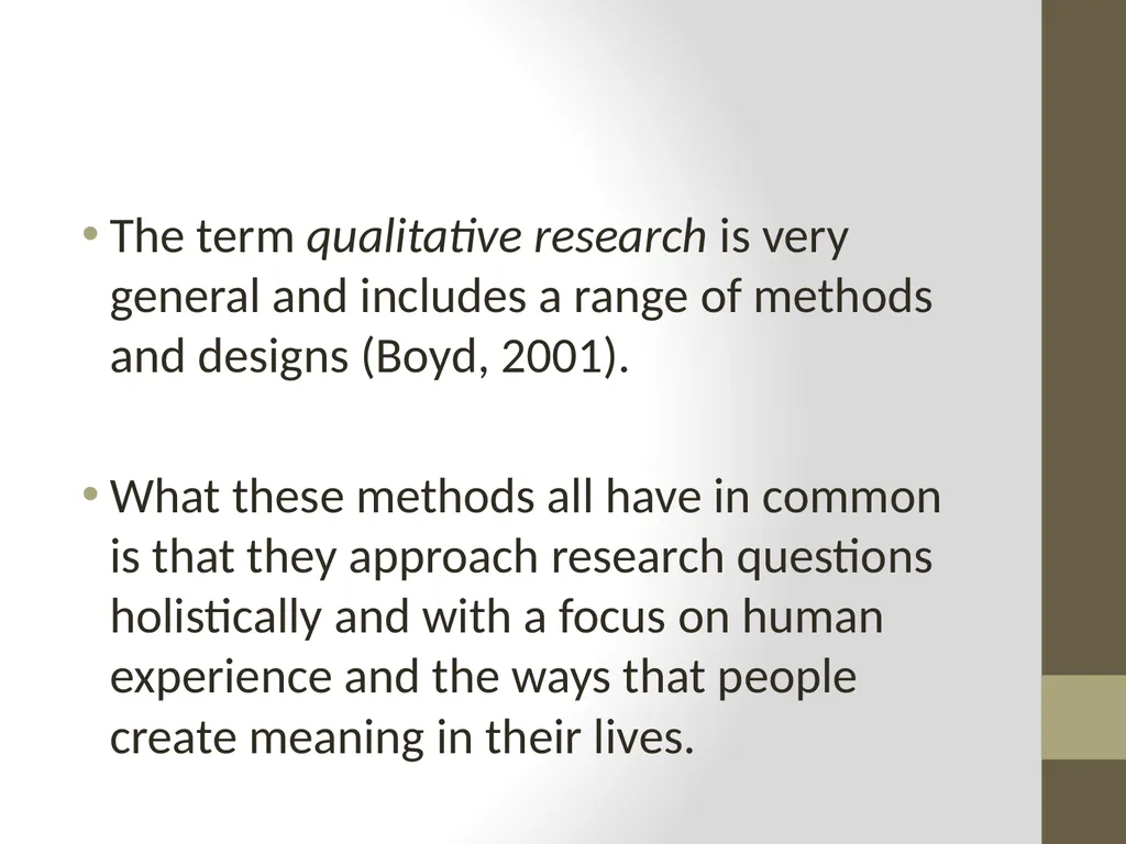 Qualitative Research Approaches Training course in - slide 3 of 80