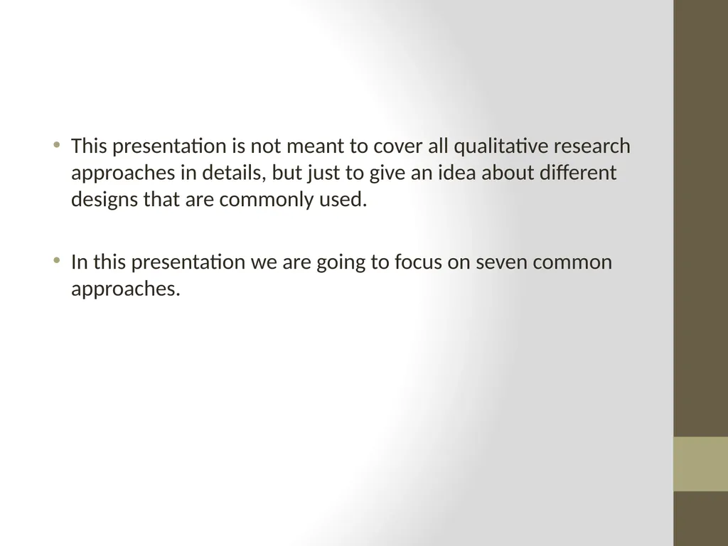 Qualitative Research Approaches Training course in - slide 4 of 80