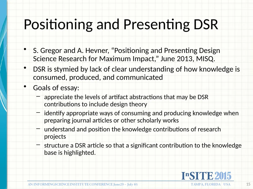 Designing Informing systems: What Research Tells - slide 15 of 49