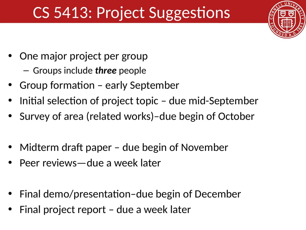 CS 5413: High Performance Systems and Networking - slide 34 of 38