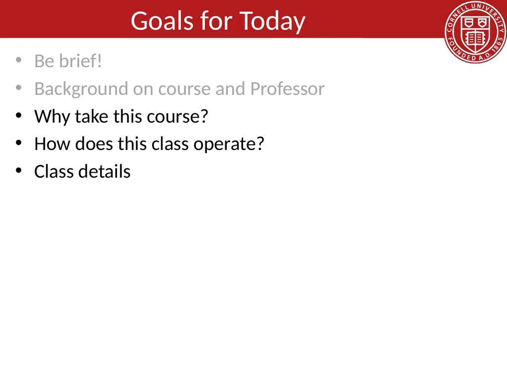 CS 5413: High Performance Systems and Networking - slide 21 of 38
