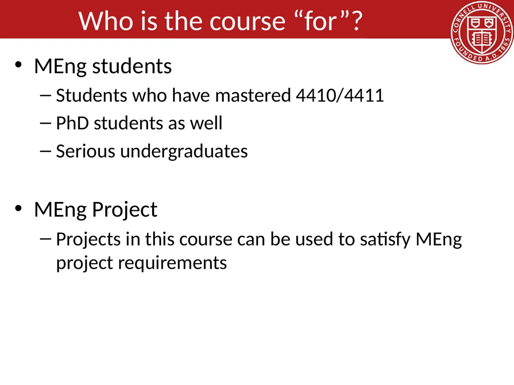CS 5413: High Performance Systems and Networking - slide 23 of 38