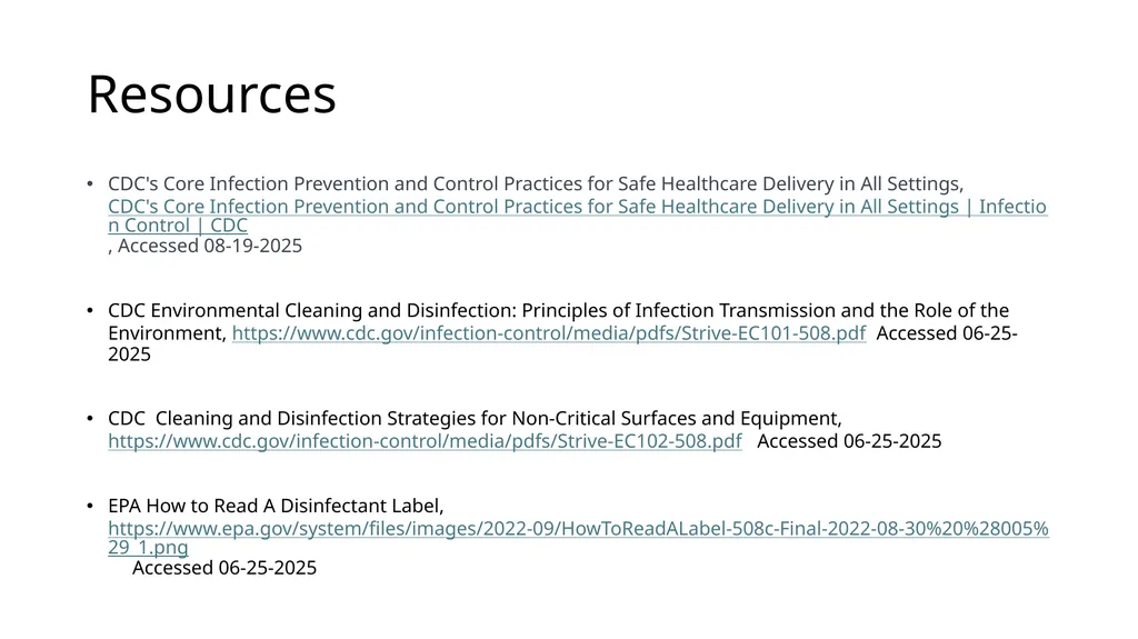 Reprocessing of Reusable Medical Equipment Between - slide 7 of 7