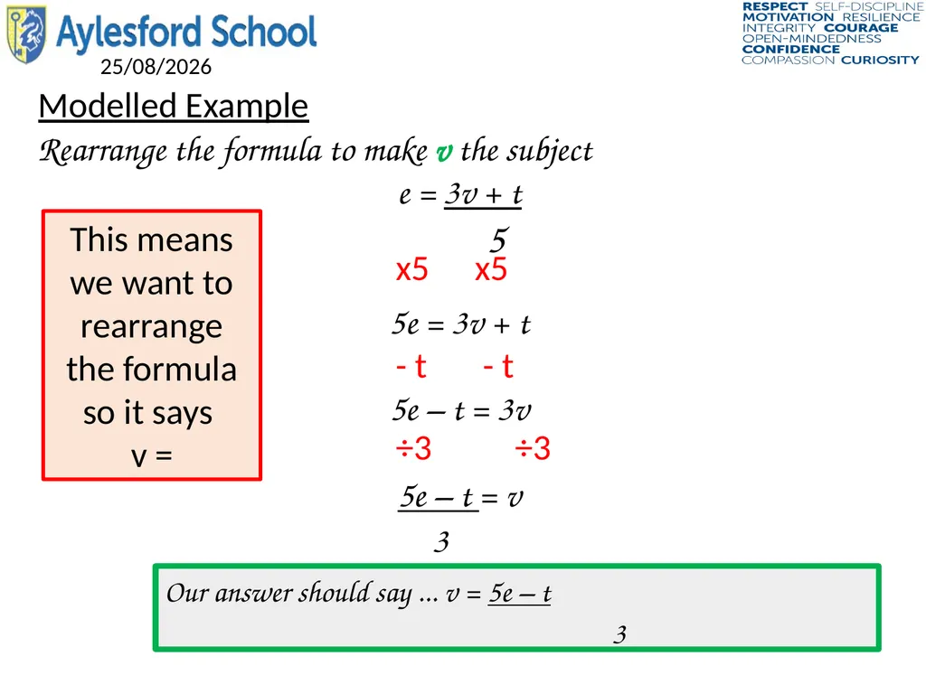 L.O To be able to simplifying a ratio Keywords - slide 5 of 18
