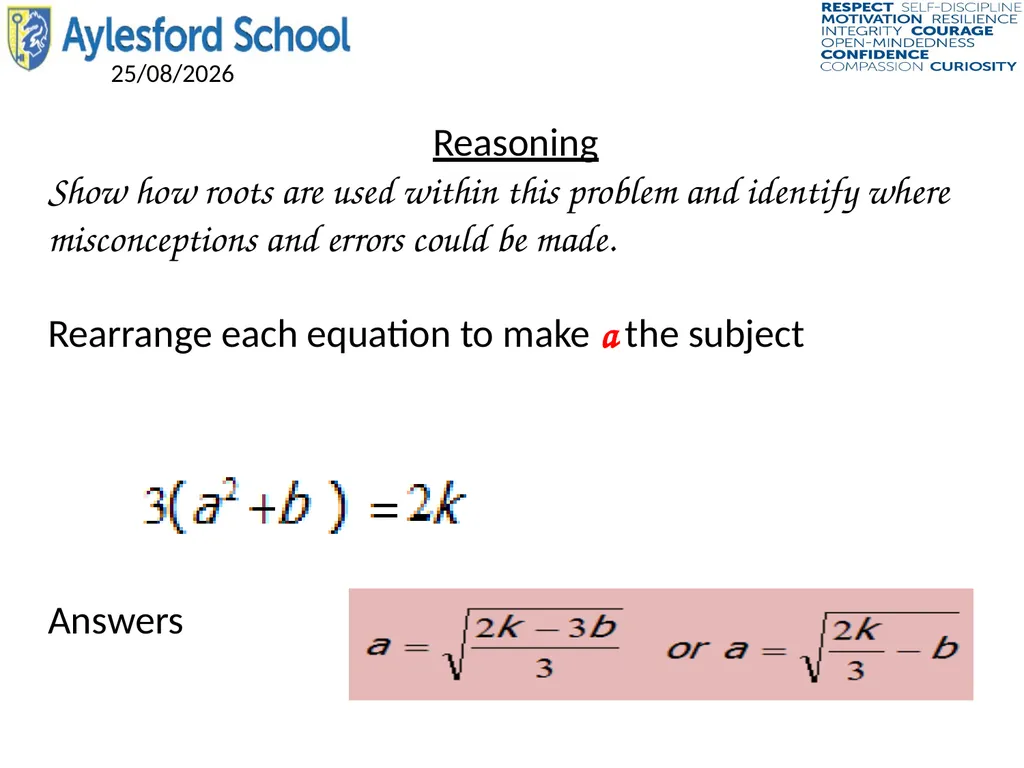 L.O To be able to simplifying a ratio Keywords - slide 10 of 18