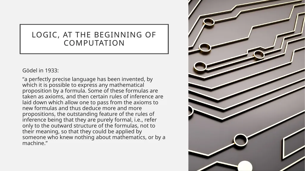 Consistency and Axioms Some pre-history of - slide 26 of 26