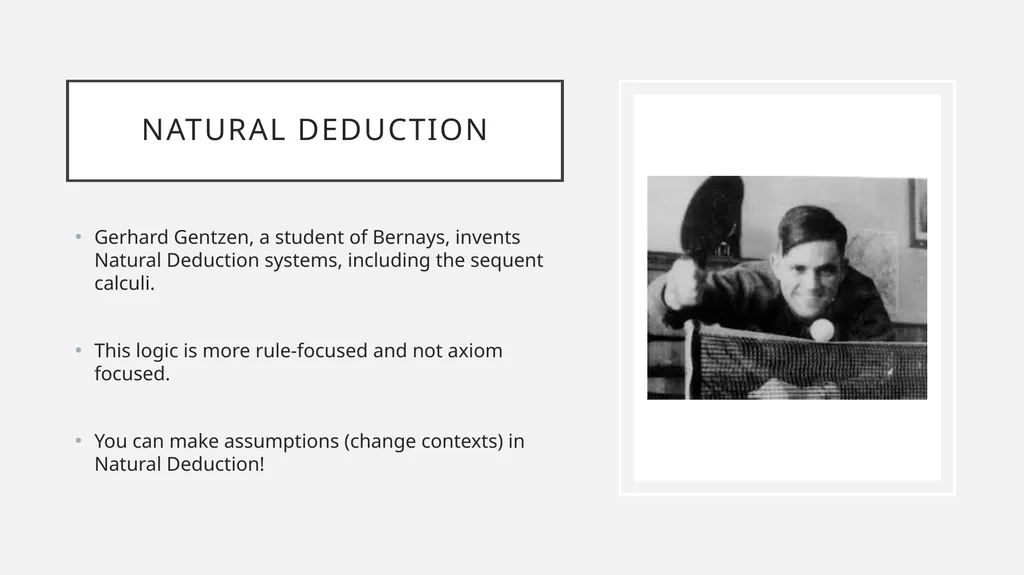 Consistency and Axioms Some pre-history of - slide 8 of 26