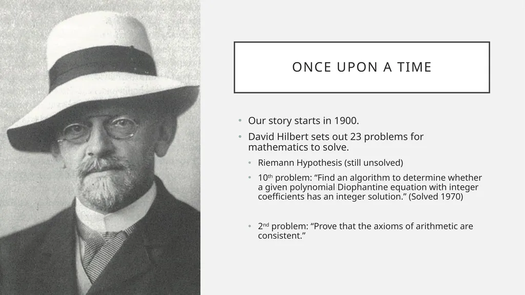 Consistency and Axioms Some pre-history of - slide 3 of 26