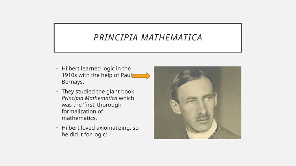 Consistency and Axioms Some pre-history of - slide 6 of 26