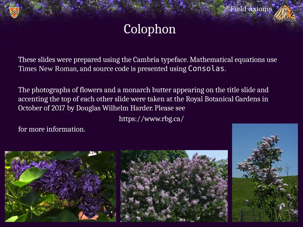 1.6.1 Field axioms Introduction In this topic, we - slide 30 of 31