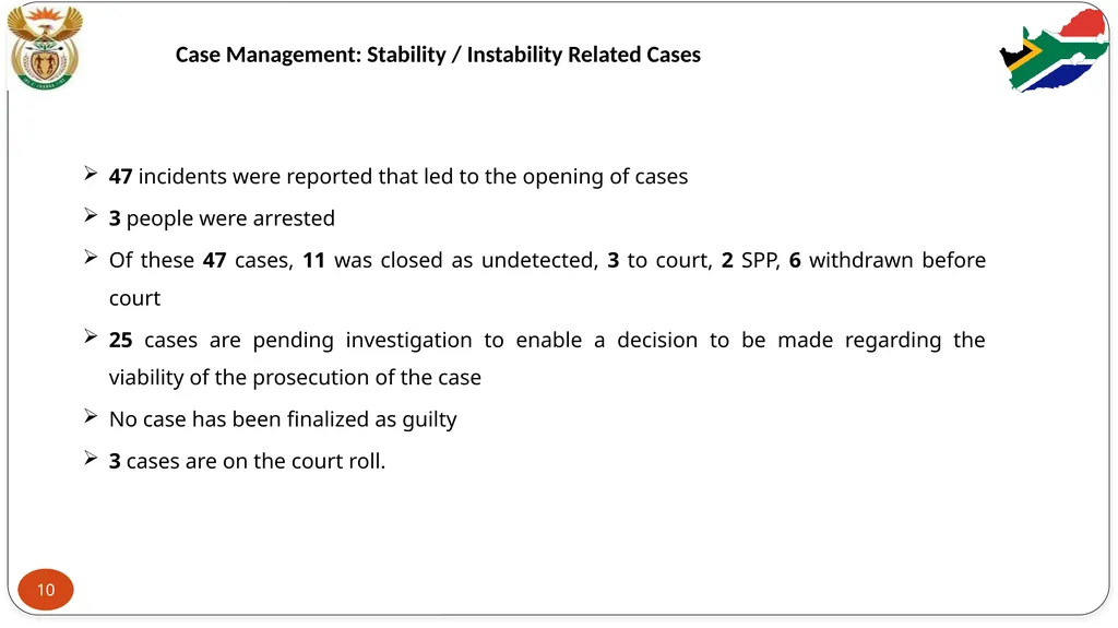 STABILITY PRIORITY COMMITTEE REPORT: FEEDBACK ON - slide 25 of 29