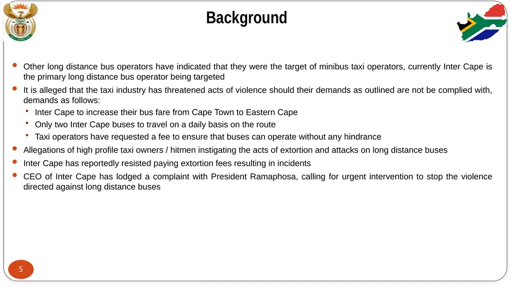 STABILITY PRIORITY COMMITTEE REPORT: FEEDBACK ON - slide 5 of 29