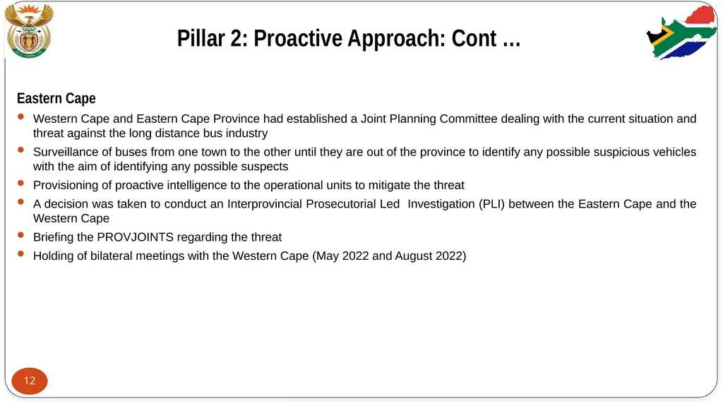 STABILITY PRIORITY COMMITTEE REPORT: FEEDBACK ON - slide 12 of 29