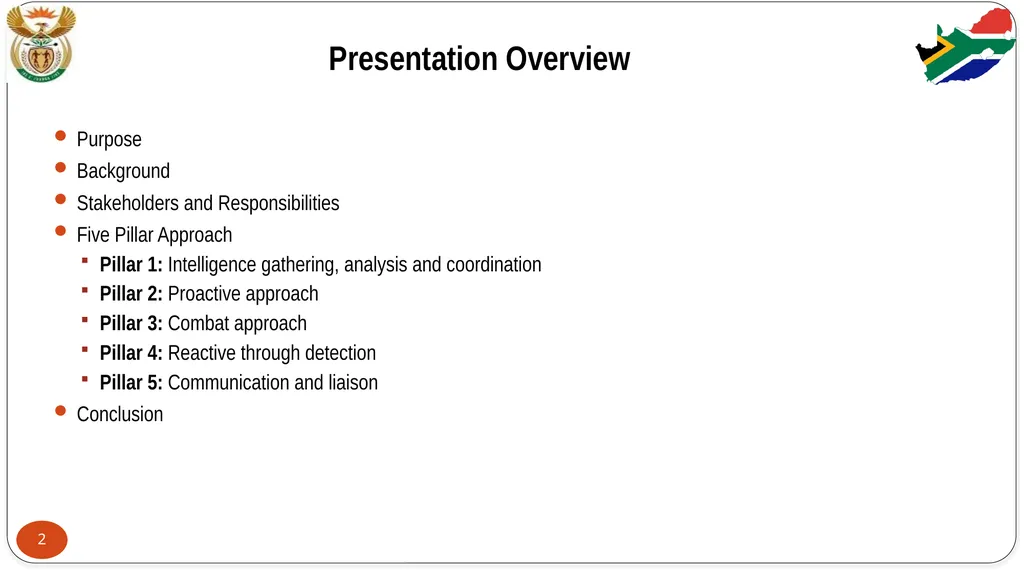 STABILITY PRIORITY COMMITTEE REPORT: FEEDBACK ON - slide 2 of 29