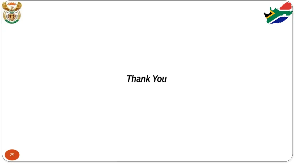 STABILITY PRIORITY COMMITTEE REPORT: FEEDBACK ON - slide 29 of 29