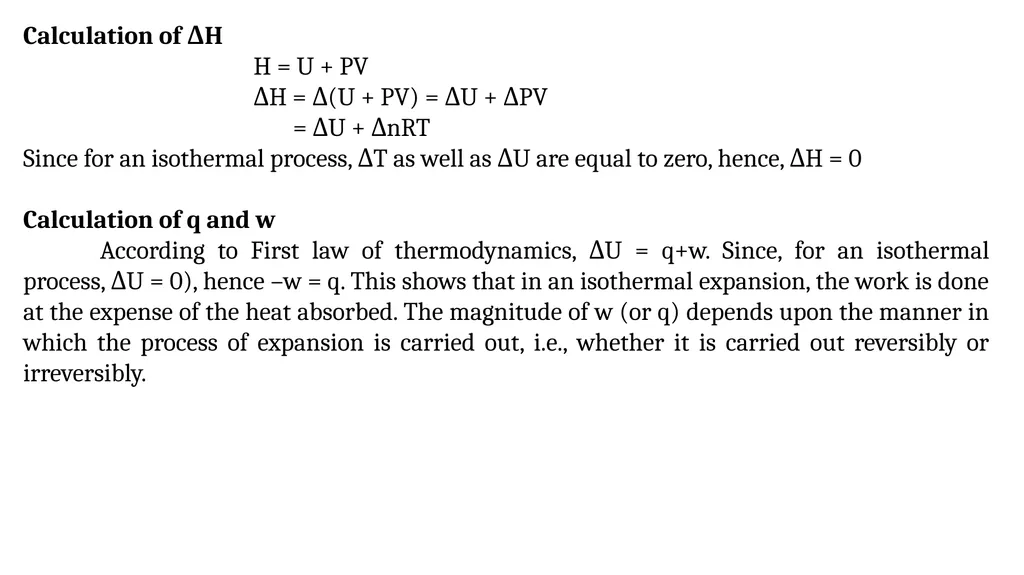 Expansion of an ideal gas and changes in - slide 3 of 9