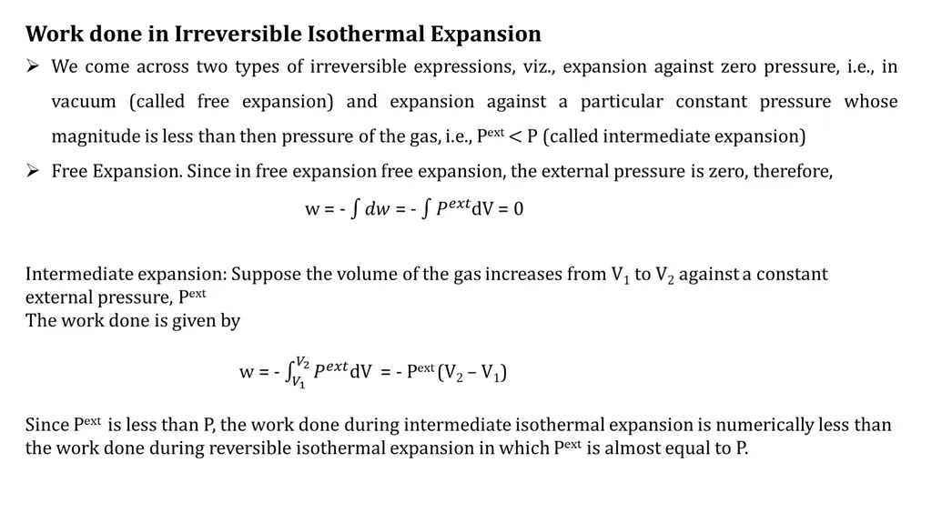 Expansion of an ideal gas and changes in - slide 7 of 9
