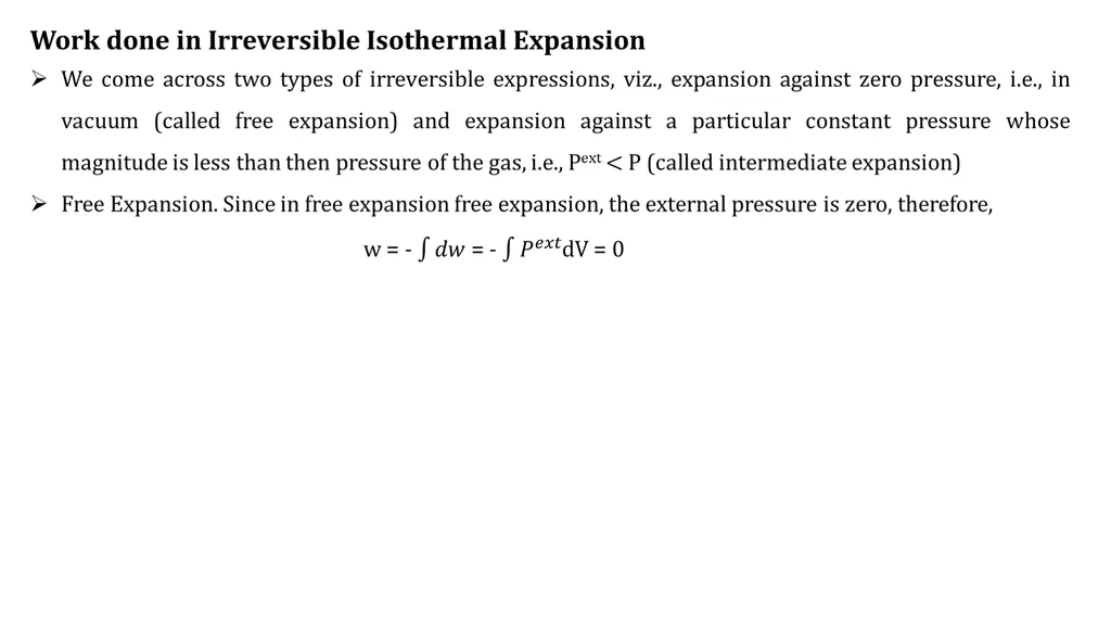 Expansion of an ideal gas and changes in - slide 8 of 9
