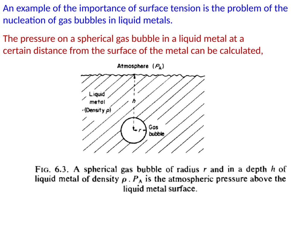Interfacial Phenomena Examining the energy of the - slide 6 of 19