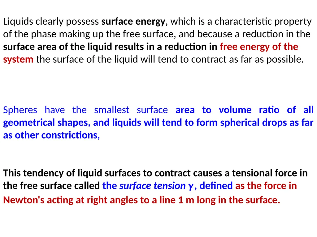 Interfacial Phenomena Examining the energy of the - slide 3 of 19
