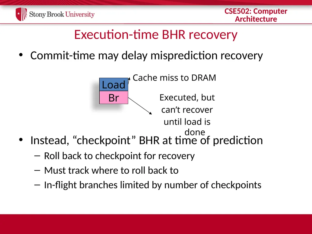 CSE 502: Computer Architecture Branch Prediction - slide 56 of 58