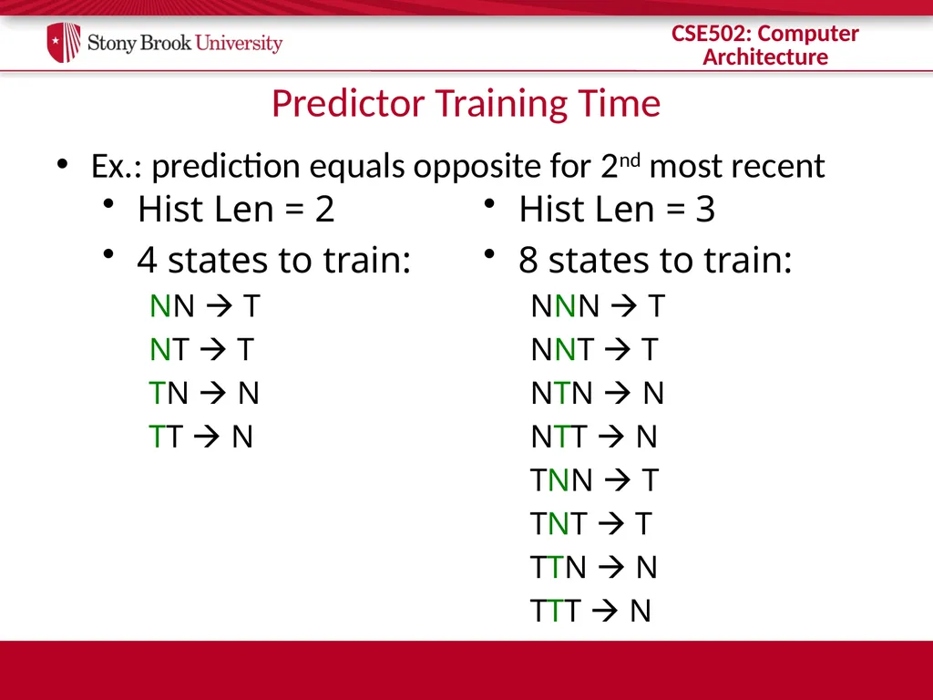 CSE 502: Computer Architecture Branch Prediction - slide 46 of 58