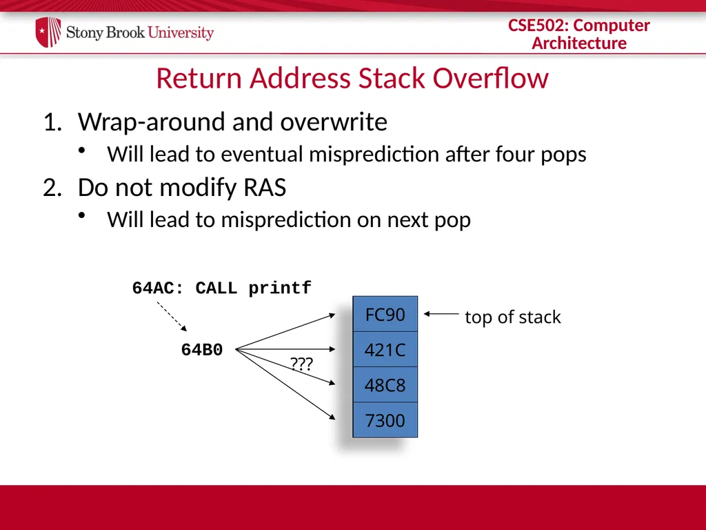 CSE 502: Computer Architecture Branch Prediction - slide 20 of 58