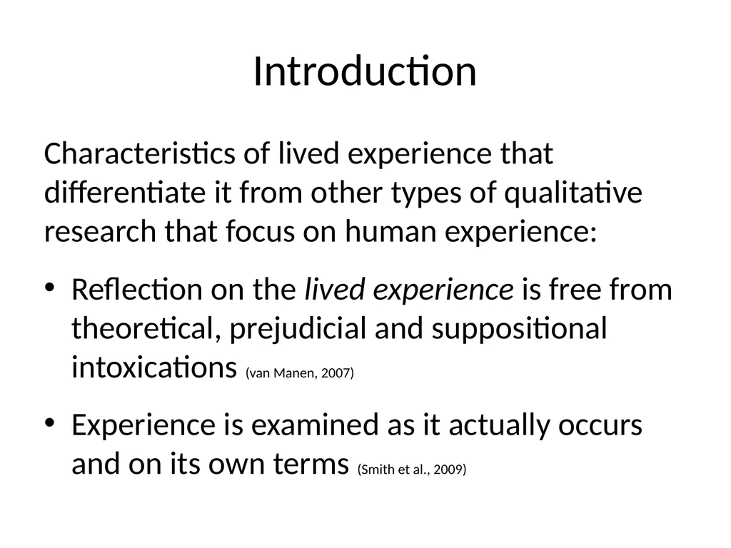 Chapter 11 Phenomenology Usher K and Jackson D. - slide 4 of 33