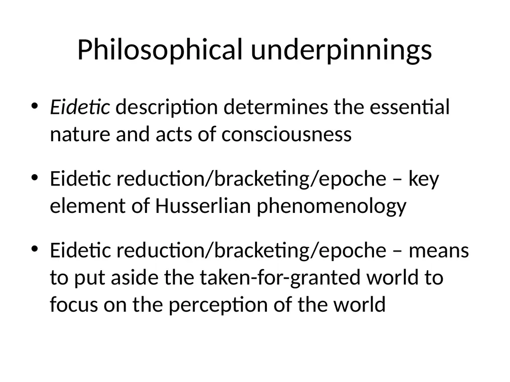 Chapter 11 Phenomenology Usher K and Jackson D. - slide 10 of 33