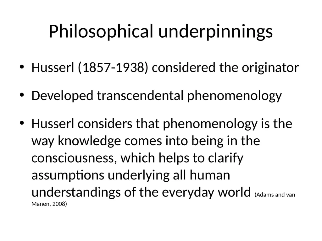 Chapter 11 Phenomenology Usher K and Jackson D. - slide 8 of 33
