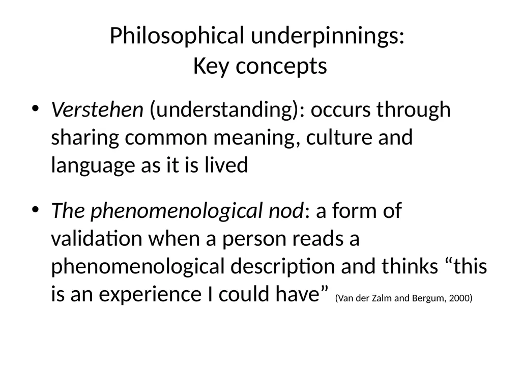 Chapter 11 Phenomenology Usher K and Jackson D. - slide 16 of 33