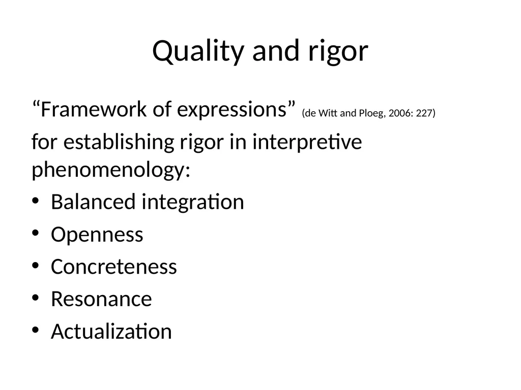 Chapter 11 Phenomenology Usher K and Jackson D. - slide 28 of 33