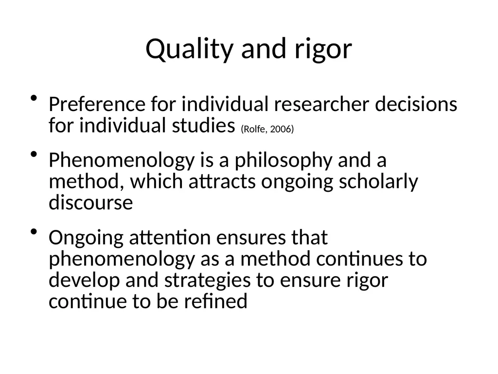 Chapter 11 Phenomenology Usher K and Jackson D. - slide 29 of 33