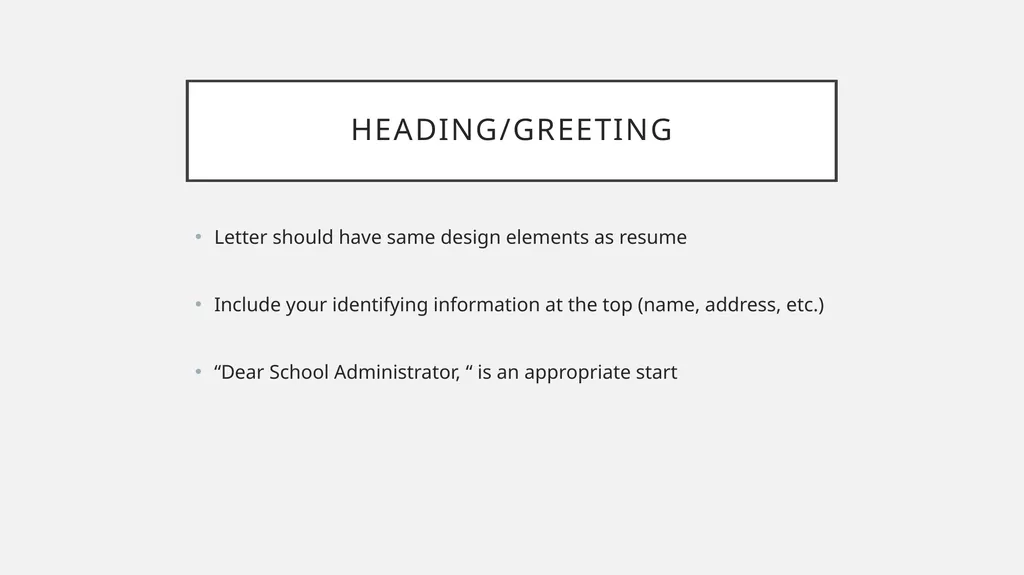Student teaching Resume and cover letter workshop - slide 28 of 38