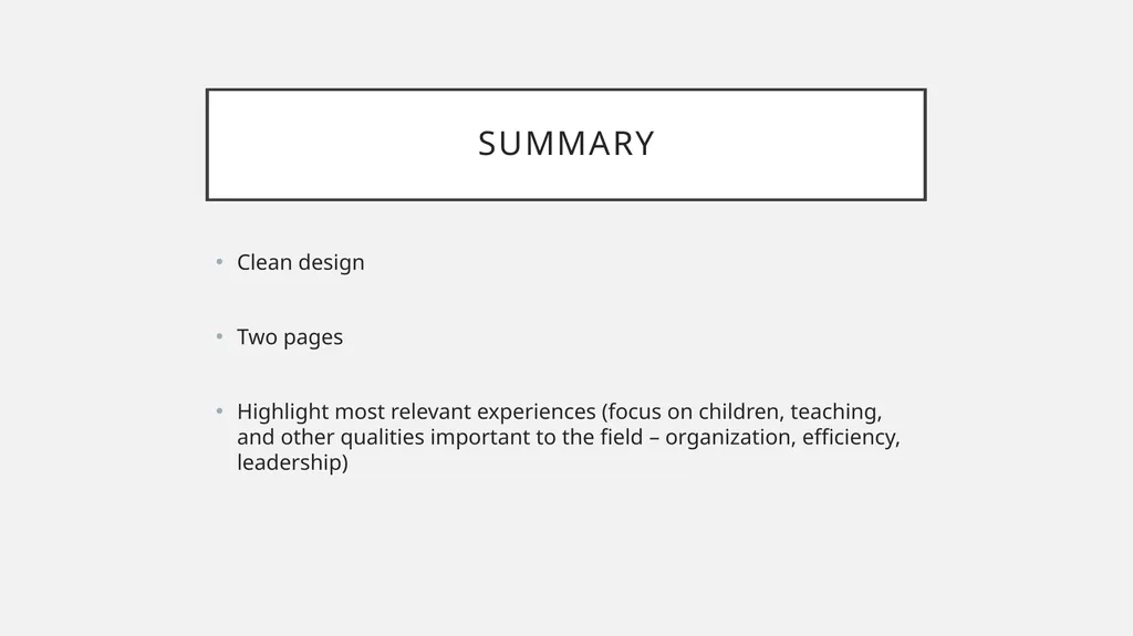 Student teaching Resume and cover letter workshop - slide 25 of 38