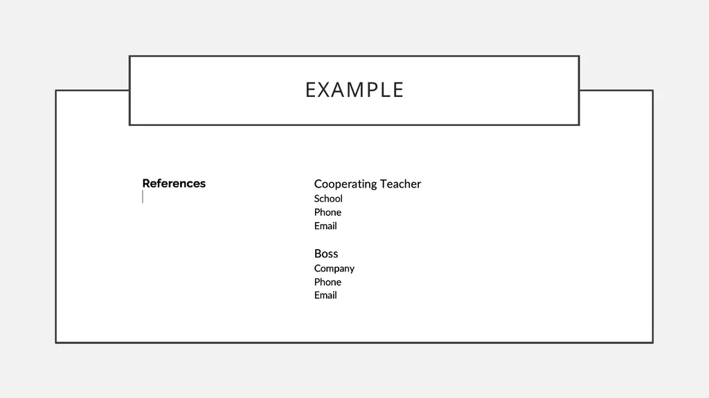 Student teaching Resume and cover letter workshop - slide 24 of 38