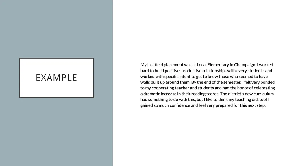 Student teaching Resume and cover letter workshop - slide 32 of 38